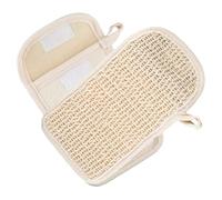 TIKODIDA 2pcs Cotton and Linen Soap Bags Facial Exfoliating Soap Storage Pouches Portable Bar Bag for Face Washing and Make up Remove