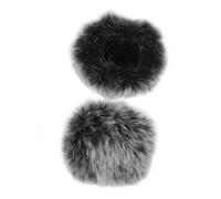 TIKODIDA 2pcs Furry Windscreen Cover for Microphone, Soft and Comfortable Lapel Mic Covers with Universal Compatibility, Windproof Muff for Most Mini Microphones Suitable for Recordings