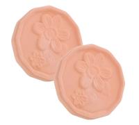 TIKODIDA 2pcs Reusable Terracotta Discs Food-safe Red Clay Moisture Absorber for Brown Sugar Cookies Marshmallows Dried Fruits Softening Stone Humidity Control Storage