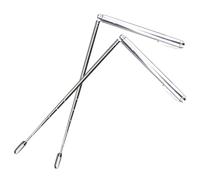 TIKODIDA 2pcs Stainless Steel Dowsing Rods Water Divining Tools Easy to Carry Simple Shape Portable Treasure Divining Rods for Outdoor Use