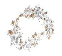 TIKODIDA 2pcs Wedding Hair Pieces Hair Accessories Polymer Clay and Metal Handmade Delicate Flower Vines Elegant Sophisticated Style for Brides and Bridesmaids Special Occasion