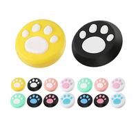 TIKODIDA 3d Joystick Cover Silicone Joystick Protective Cover 16pcs Paw Shape Compatible with Nintendo for Gaming Use