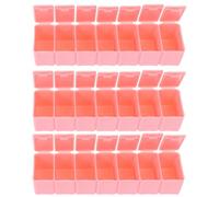 TIKODIDA 3pcs Compartments Travel Case Portable Plastic Storage Organizer Individual Compartments Storage Multi-Grid Design Pp Material Chic Details Daily Use and Travelling