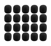 TIKODIDA 40pcs Microphone Sponge Covers Mic Windproof Protectors Sponge Material Sturdy Soft Fit for Lapel Headset Microphones Protect from Dirt and Moisture for Singing and Stage Use