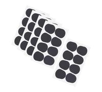 TIKODIDA 40pcs Mouthpiece Cushion Pads Oval Mouthpiece Cushions Sax Tooth Guard Sax Patches Pads Non Slip Patch Anti Slip Black