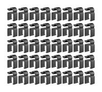TIKODIDA 40pcs Plastic Cable Clips for Mic Pole Stand Cable Organizer Holder Portable Microphone Cord Clamp for Phone and Tablet Holder Easy Fixing for Home Stage Classroom Use