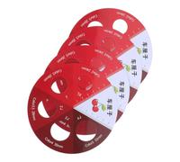 TIKODIDA 4pcs Fruit Diameter Measuring Tool for Fresh Fruit and Small Berry Sorting with Plastic Material, Enhanced Thickness, Legible Scales, Snap-in Design, for Farm and Packing