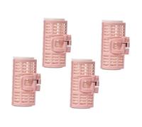 TIKODIDA 4pcs Multifunctional Hair Curling Rollers with Clips Bangs Curlers for Women DIY Hairstyling Tools Material Safe Heatless Curlers for Volume and Soft Curls Random Color