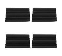 TIKODIDA 4pcs Soundproof Block Bass Trap Foam 12x12x24cm Fire-resistant Corner Wall Wedges Acoustic Panels for Studio Sound Reduction and Low Frequency Absorption