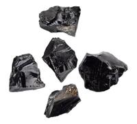 TIKODIDA 5pcs Small Obsidian Stones Aromatherapy Diffuser Decoration Natural Obsidian Stone for Yoga Meditation for Yoga Lovers and Crystal Gemstone Collectors