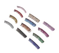 TIKODIDA 6 Pairs Colored Glitter Fake Eyelashes with Long Bushy Feeling and Smooth Fiber Material for Cosplay Parties and Performances, Beautiful Styles with Shiny Appearance Random Color