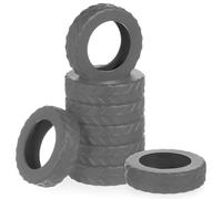 TIKODIDA 8Pcs Large Silicone Suitcase Wheel Protectors Φ50-63Mm, Thickened Gray Luggage Wheel Covers for Trolley Soundproof and Dustproof Travel Accessories