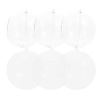 TIKODIDA Air Plant Holders Multi-functional Globe Planters 6pcs Hanging Globe Acrylic with One Side Opening Design for Succulents and Grass, for Office Tabletop and Weddings