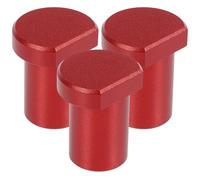TIKODIDA Aluminum Alloy Dog Hole Clamps 3Pcs Workbench Short Stoppers with Sturdy Planing Plug for Woodworking Tabletop Clamping