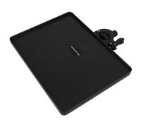 TIKODIDA Black Clamp-on Rack Tray Microphone Rack Live Broadcast Shelf Sturdy Height Adjustable Abs Metal Holder Tray with Higher Edges Design for Holding Gadgets