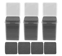 TIKODIDA Black Nail Polish Remover Pads Lint-Free 600Pcs with Eyelash Glue Cleaning Cloth 200Pcs Per Box for Nail Salons and Home Use