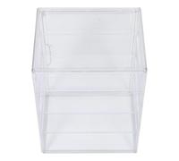 TIKODIDA Bread Display Cabinet with 4 Adjustable Layers Magnetic Door for Kitchen Countertop Pastry and Muffin Storage