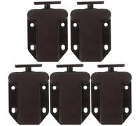 TIKODIDA Cabinet Door Latches Push to Open Lock Self-Locking Rebounding Door Latches Invisible Catch for Kitchen Cupboards and Furniture 5Pcs