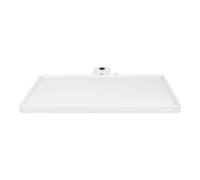 TIKODIDA Clamp-On Microphone Stand Organizer Tray 275X205Mm with Raised Edges for Recording Studio and Outdoor Stage Utility Holder White