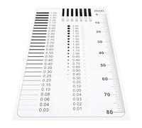TIKODIDA Concrete Crack Width Measurement Tool High Precision Ruler for Surface Flaw and Scratch Inspection in Construction and Engineering