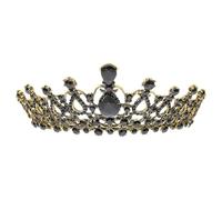 TIKODIDA Crown Props Alloy Graduation for Elegant Ornament Rhinestone Hair Baroque Period, Featuring Delicate Design and Gorgeous Hair Decor for Celebration and Photo