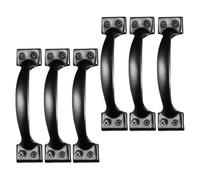 TIKODIDA Drawer Pull Handle Vintage Brass 4.7 Inch Classic Bow Shaped Door Handles for Kitchen Cabinets Cupboards with Installation Screws