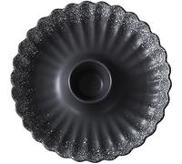 TIKODIDA Dumpling Plate Ceramic Round Sushi Dish for Japanese Snacks and Home Serving