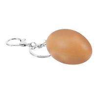 TIKODIDA Easter Fun Pvc Egg Keychain Pendant Lightweight Charming Playful Realistic Design Alloy Hanging Keychains Accessory for Easter Season