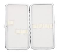 TIKODIDA Eyelash Tweezer Storage Bag White Travel Makeup Tool Holding Bag Organizer Case for Eyelash and Cosmetic Accessories