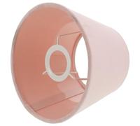 TIKODIDA Fabric Table Lamp Shade Pink Cloth Drum Cover, E27 Compatible, Decorative Replacement for Bedroom and Bathroom Use