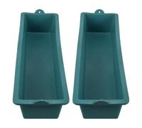 TIKODIDA Farm Feeding Trough 2Pcs Plastic Small Feeder for Chickens Pigs Cows Sheep Large Capacity Outdoor Nursery Pot Poultry Feeder