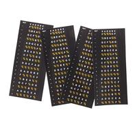 TIKODIDA Guitar Fretboard Stickers 4Pcs Note Decals for Acoustic and Electric Six-String Guitars Easy Peel Finger Placement Guide for Beginner Chord and Scale Practice