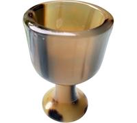 TIKODIDA Handmade Horn Goblet Decorative Drinking Goblet Artistic Light in Weight Easy to Store Easy to Move Rustic Wine Serving