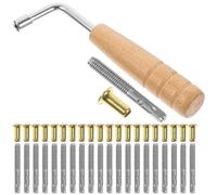 TIKODIDA Instrument Supply and with Concise and Classic Design Lyre Harp String Tuning Pin Wrench Set, Sturdy Synthetic Material for Lyre Harp Enthusiasts for Music Making Equipment