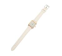 TIKODIDA Ladies Watches with Precise Time Keeping and Imitation Leather Strap, Delicate White Stainless Steel Casual Wristwatch for Women that Suits Occasions with A Nice-Looking Colour