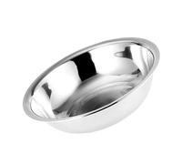 TIKODIDA Large Stainless Steel Mixing Bowl with Anti-Slip Stable Design, Flat Bottom Kitchen Basin for Washing Fruit and Rice, Sturdy Silver Metal Bowl for Home Kitchen Use