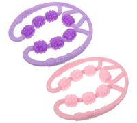 TIKODIDA Leg Massage Roller and Muscle Relaxation Massager 2Pcs Set Seven-Wheel Circular Design for Effective Waist and Leg Slimming Home Fitness Tool for Body Massage and Muscle