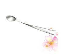 TIKODIDA Lightweight Stainless Steel Chefs Tasting Spoon Set with Integrated Chopsticks and Tweezers, Portable Tool for Kitchen and Dining