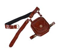 TIKODIDA Medieval Viking Bag Renaissance Belt Steampunk Style Artificial Leather Hands Free Practical Waist Wallet for Women Daily Street Fashion Halloween Cosplay Costume Accessories