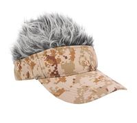 TIKODIDA Mens Baseball Hats 5 Pcs Lightweight Wig Design Baseball Caps Polyester Decorative Unique Style for Adults Women Xmas Family Outings