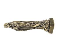 TIKODIDA Miniature Brass Mary Statue Desk Topper with Meticulously Carved Details and Easy Carrying, Classic American Style Elegant Texture for Prayer and Christmas Decoration