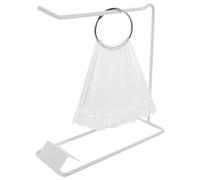 TIKODIDA Nail Art Display Fan Sticks Set with White Iron Holder and 50 Acrylic Practice Tips Nail Polish Display Ring for Manicure Training for Salon Use