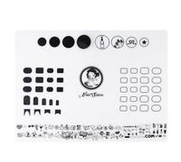 TIKODIDA Nail Art Soft Silicone Pads for Nails Polish Coloring Practice Silicone Stamping Mat Practice Guide for Manicure