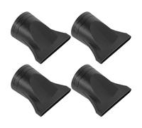 TIKODIDA Narrow Concentrator Nozzle Hair Dryer Attachments 4 Pieces, Black Sturdy Material, Fits 4-4.8Cm Diameter, for Professional Hair Styling and Home Blow Drying