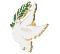 TIKODIDA Peace Dove Brooch Pin for Women Men First Communion Lapel Collar Shawl Suit Decoration Jewelry