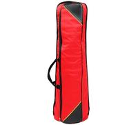 TIKODIDA Portable Trombone Storage Bag with Front Pocket and Creative Design Made of Sturdy Oxford Cloth Waterproof Red Gig Bag Suitable for Tenor Trombone Carrying and Storage