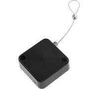 TIKODIDA Retractable Cable Lock 1 Meter Steel Wire 2 Locking Clips, Black, for Securing Small Electronic Devices and Retail Displays