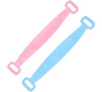 TIKODIDA Silicone Back Scrubber 2Pcs Exfoliating Shower Towel Dual-Sided Design and Extra Long Strip for Back Massage and Soft Cleaning in Bathroom