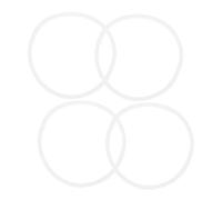 TIKODIDA Silicone Juicer Gaskets Replacement 4Pcs Round Sealing Rings for Kitchen Juicer Mixer Easy to Clean and Reusable