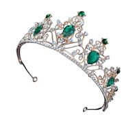 TIKODIDA Sparkling Rhinestone Crown Wedding Hair Accessory for Bride Bridesmaid for Wedding Banquets and Birthday Celebrations Made of Crystal Material